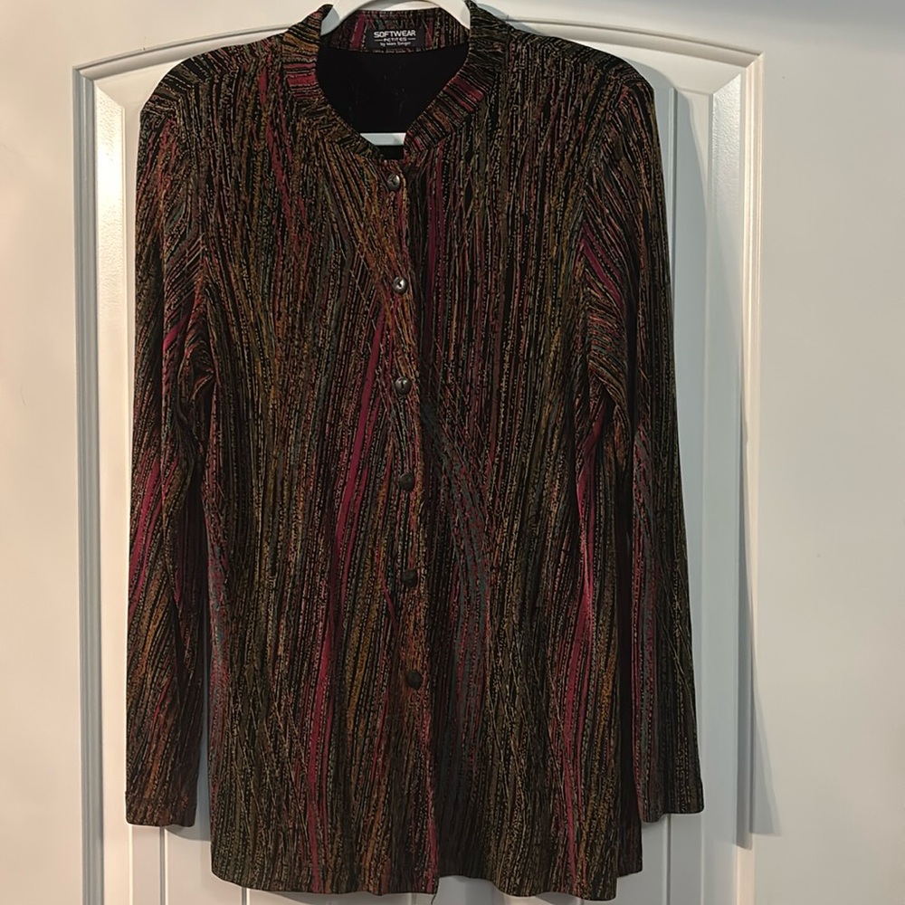 Elegant Multicolor Button-Down Shirt